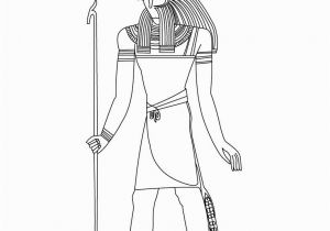 Egyptian Gods and Goddesses Coloring Pages Horus Egyptian Goddess & Gods Coloring Page