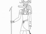 Egyptian Gods and Goddesses Coloring Pages sobek Egyptian Goddess & Gods Coloring Page