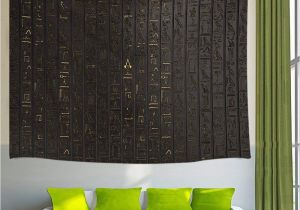 Egyptian themed Wall Murals Kotom Ancient Egyptian Hieroglyph Tapestry Wall Art Hanging Bedroom Living Room Dorm 71x60inches Wall Blankets