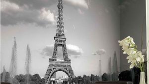 Eiffel tower Wall Mural Eiffel tower Mural Wallpaper Black and White