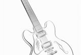 Electric Guitar Coloring Page How to Draw An Electric Guitar