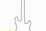 Electric Guitar Coloring Page Image Result for Acoustic Guitar Cake Template