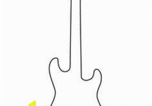 Electric Guitar Coloring Page Image Result for Acoustic Guitar Cake Template
