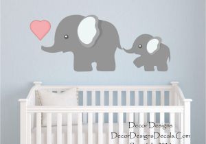 Elephant Wall Mural Nursery Elephant Wall Decal by Decor Designs Decals Nursery Wall