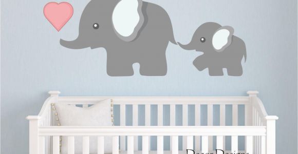 Elephant Wall Mural Nursery Elephant Wall Decal by Decor Designs Decals Nursery Wall