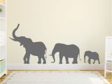Elephant Wall Mural Nursery Marching Elephants Wall Decal