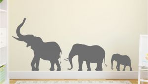 Elephants On the Wall Murals Marching Elephants Wall Decal