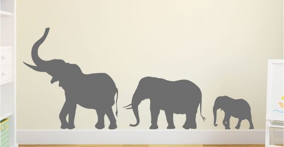 Elephants On the Wall Murals Marching Elephants Wall Decal