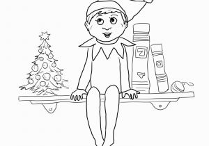 Elf On the Shelf Coloring Pages Christmas Coloring Pages Elf the Shelf and Reindeer