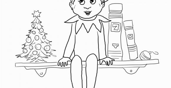 Elf On the Shelf Coloring Pages Christmas Coloring Pages Elf the Shelf and Reindeer