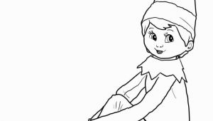 Elf On the Shelf Coloring Pages Girl Elf On the Shelf Coloring Sheets for Children