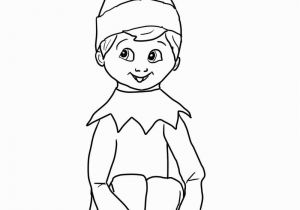 Elf On the Shelf Coloring Pages Girl Elf the Shelf Coloring Pages Printable Christmas Printables