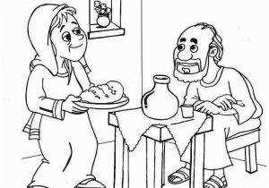 Elijah and the Widow Coloring Page Elia Profeta 29 879×793