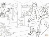 Elijah and the Widow Coloring Page Elijah and the Widow Woman Coloring Pages Auto