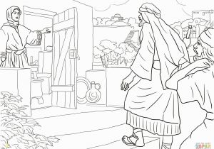 Elijah and the Widow Coloring Page Elijah and the Widow Woman Coloring Pages Auto