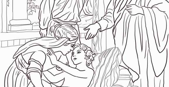 Elisha and the Shunammite Woman Coloring Page Elisha and the Shunammite Woman Coloring Page