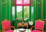 Emerald City Wall Mural Hot Pink Chairs Kelly Green Walls Design