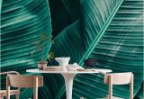 Emerald City Wall Mural Tropical Leaf Texture Wall Mural Wallpaper Nature