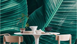 Emerald City Wall Mural Tropical Leaf Texture Wall Mural Wallpaper Nature