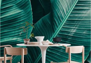 Emerald City Wall Mural Tropical Leaf Texture Wall Mural Wallpaper Nature