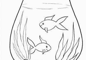 Empty Fish Bowl Coloring Page Simple Coloring Pages for Children