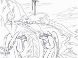 Empty tomb Coloring Page Empty tomb Coloring Page