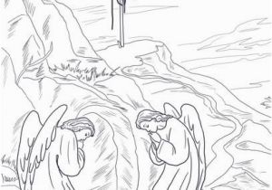 Empty tomb Coloring Page Empty tomb Coloring Page