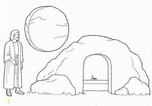 Empty tomb Coloring Page Jesus Empty tomb Coloring Pages at Getdrawings