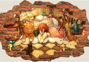 Enchanted Fairy forest Wall Mural Behangrollen 3d Hole In Wall Children Fairytale Enchanted