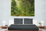 Enchanted forest Bedroom Wall Mural Enchanted forest Tapestry Wall Hanging forest Tapestry Bedroom