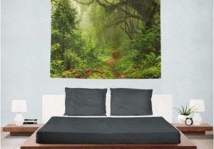 Enchanted forest Bedroom Wall Mural Enchanted forest Tapestry Wall Hanging forest Tapestry Bedroom