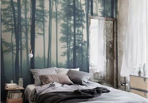 Enchanted forest Bedroom Wall Mural Sea Of Trees forest Mural Wallpaper Muralswallpaper