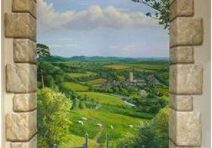 English Garden Mural Secret Garden Mural Painted Fences Pinterest