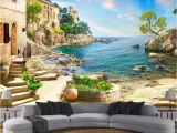 English Garden Wall Murals Garden Sea View 3d Background Wall Mural 3d Wallpaper 3d Wall Papers for Tv Backdrop S and Wallpapers S Desktop Wallpaper From Dhzhang
