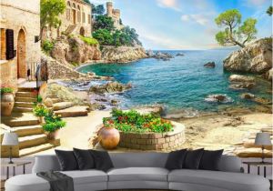 English Garden Wall Murals Garden Sea View 3d Background Wall Mural 3d Wallpaper 3d Wall Papers for Tv Backdrop S and Wallpapers S Desktop Wallpaper From Dhzhang