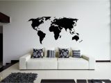 Environmental Graphics Giant World Map Wall Mural World Map Wall Sticker Design