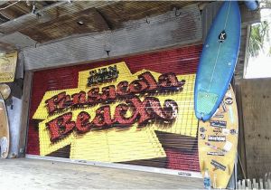 Environmental Graphics Wall Murals Vinyl Garage Door Wrap for Flounder S Chowder House by Pensacola
