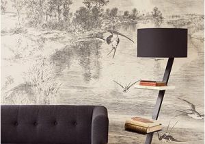 Etched Arcadia Wall Mural Hirundo Cream Wall Mural Tree House In 2019