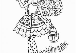 Ever after High Coloring Pages Madeline Hatter Kids N Fun