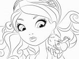 Ever after High Coloring Pages Madeline Hatter Madeline Hatter with Pet Coloring Page