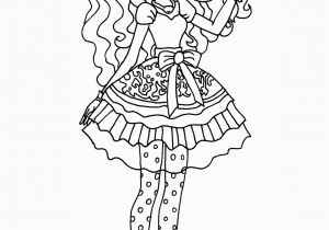 Ever after High Coloring Pages to Print Ever after High Madeline Hatter Coloring Page