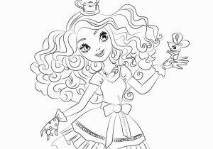 Ever after High Madeline Hatter Coloring Pages Madeline Hatter Coloring Page