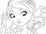 Ever after High Madeline Hatter Coloring Pages Madeline Hatter with Pet Coloring Page