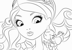 Ever after High Madeline Hatter Coloring Pages Madeline Hatter with Pet Coloring Page