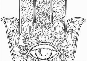 Evil Eye Coloring Pages Hand Drawn Adult Coloring Page Print "hamsa Eye"