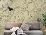 Examples Of Wall Murals topographical Map Wall Mural Wallpaper Maps