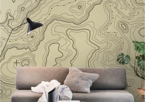 Examples Of Wall Murals topographical Map Wall Mural Wallpaper Maps