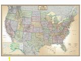 Executive World Map Wall Mural 24×36 United States Usa Us Executive Wall Map Poster Mural