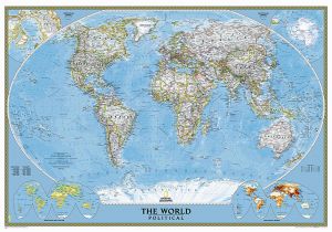 Executive World Map Wall Mural Buy World Classic Mural by National Geographic Maps