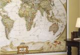 Executive World Map Wall Mural National Geographic World Map Wall Mural Maps National Geographic